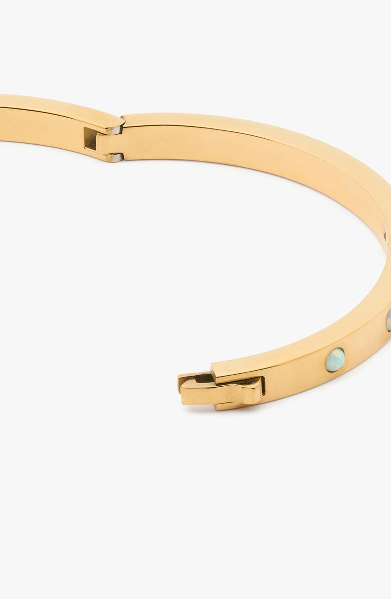 Kate Spade New York faux opal hinge bangle, Alternate, color, Opal