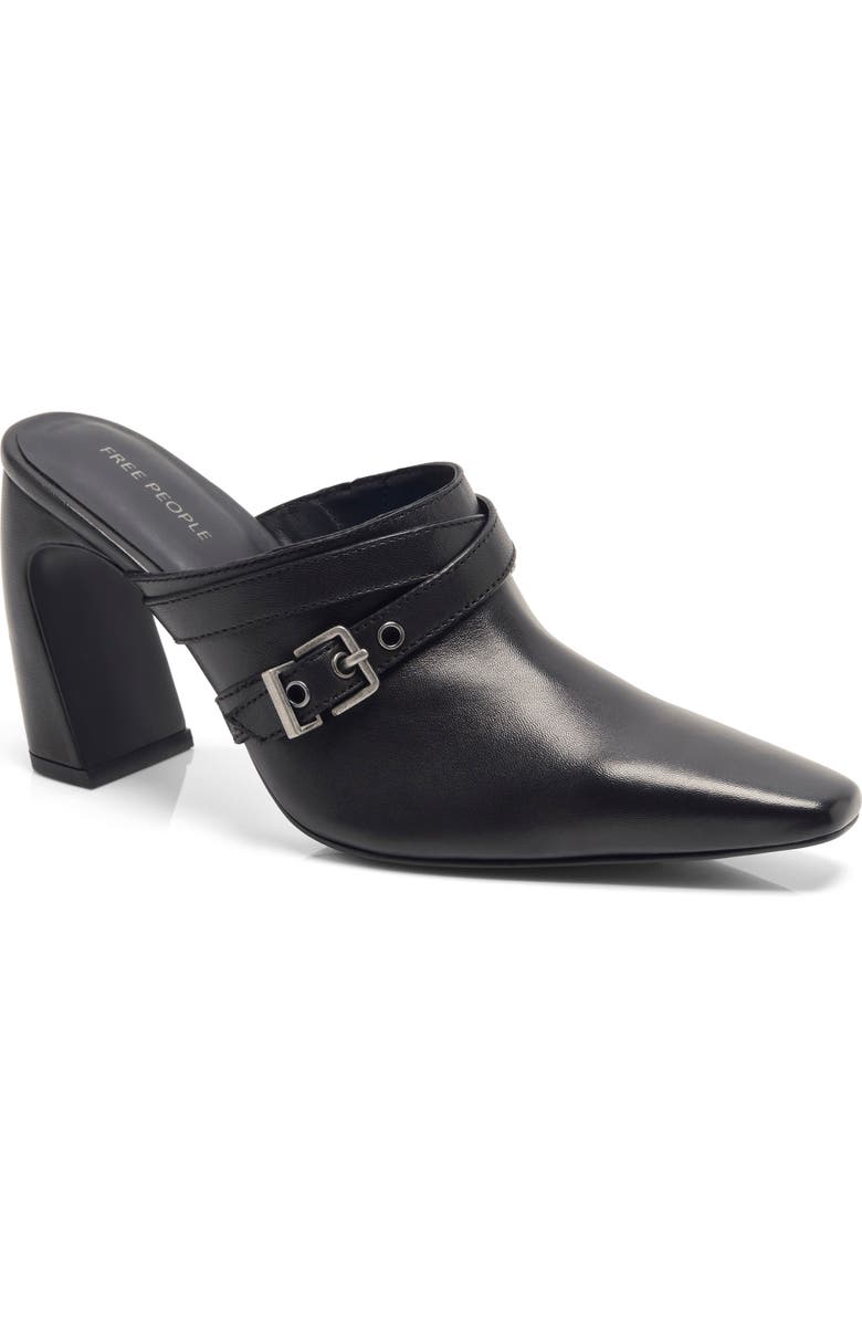 Free People Date Night Mule, Main, color, Black Leather
