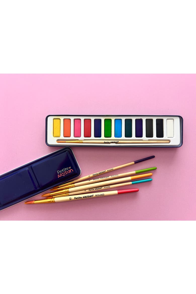 Petite Artisan Watercolor Tins, Alternate, color, Dark Blue