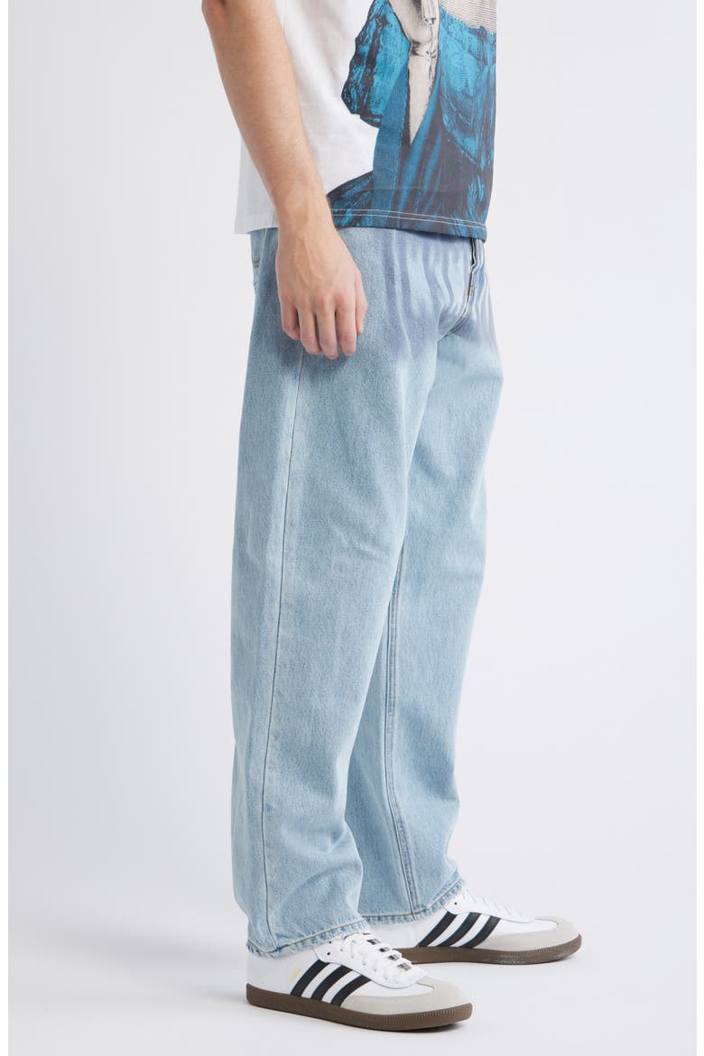 Fader Vanilla Fit Relaxed Wide Leg Jeans, Alternate, color, BUTTER PECAN