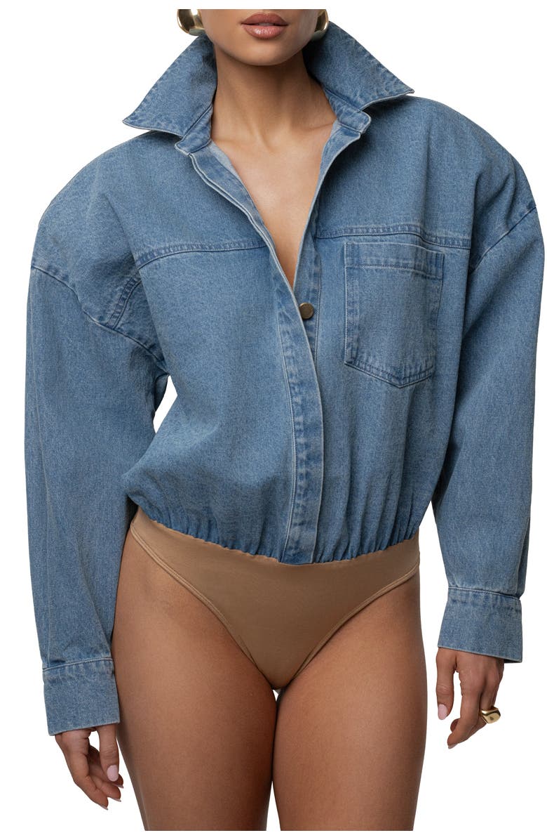 JLUXLABEL Unstoppable Bodysuit, Alternate, color, Blue