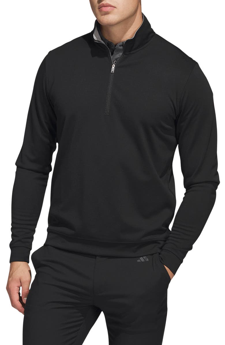 adidas Golf Elevated Stretch Half Zip Pullover, Main, color, 
