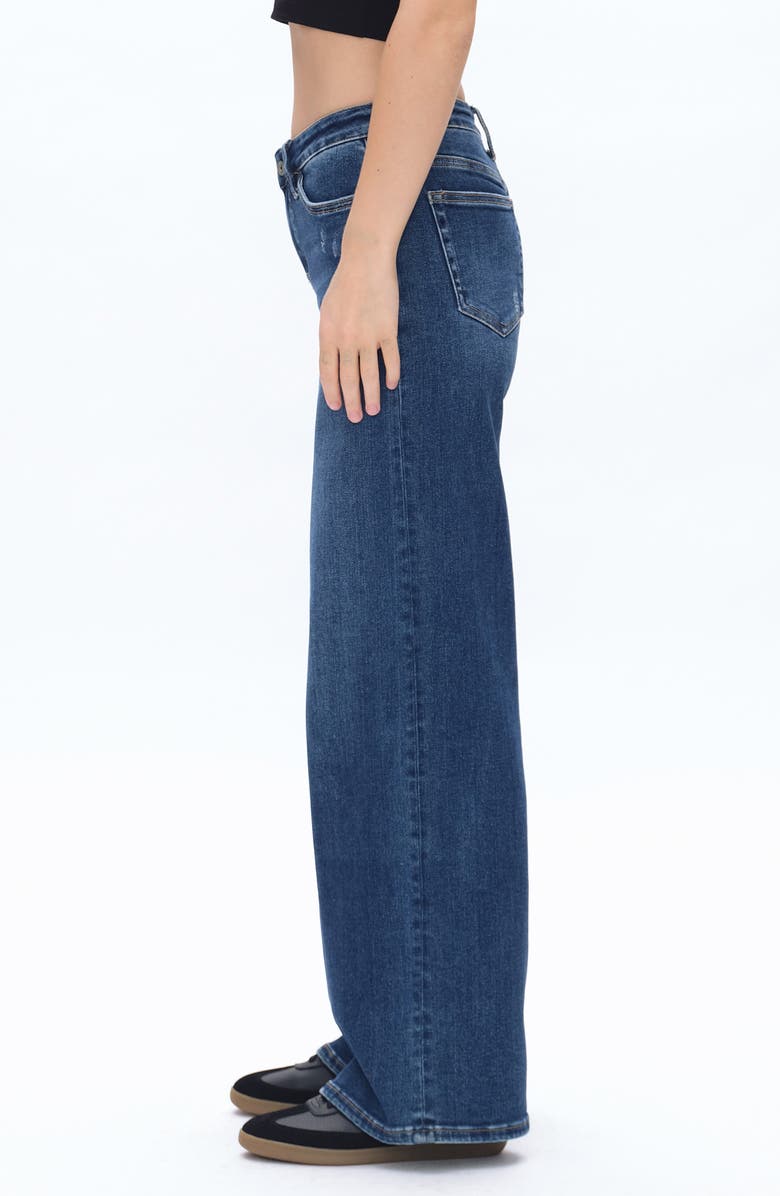 Bayeas Low Rise Wide Leg Jeans, Alternate, color, Dark Blue