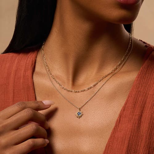 Karma And Luck Reflected Bliss Gold Moon & Stars Double Chain Gold Necklace