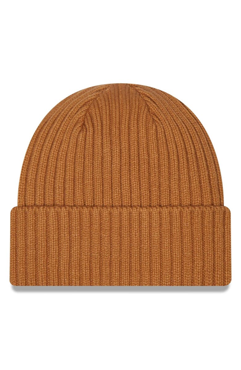 New Era Men's New Era Brown Cleveland Browns Core Classic Cuffed Knit Hat, Alternate, color, Brown