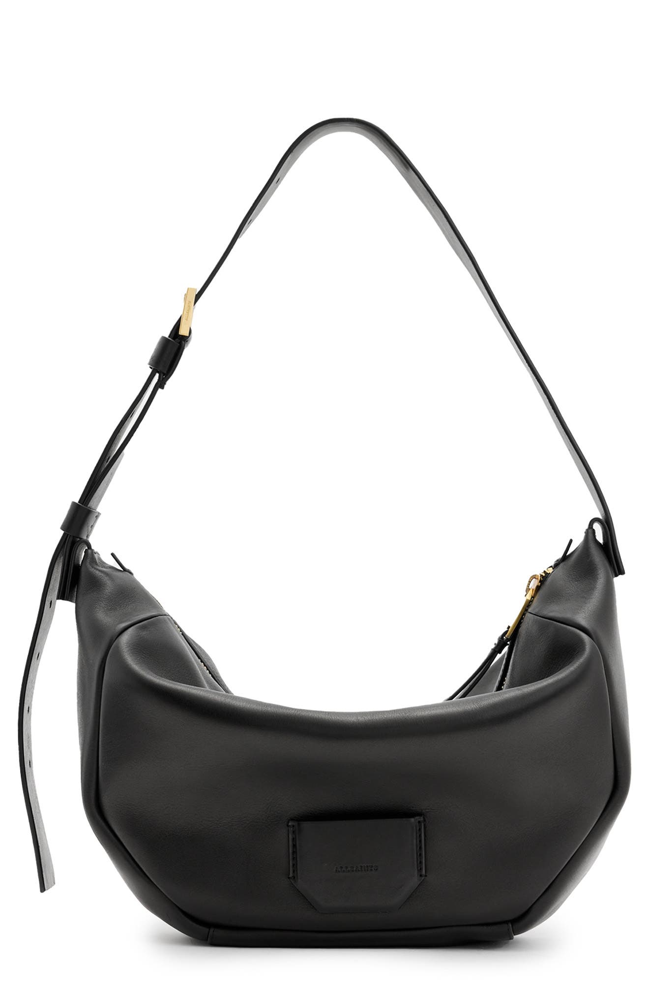 AllSaints Madea Leather Shoulder Bag, Main, color, 