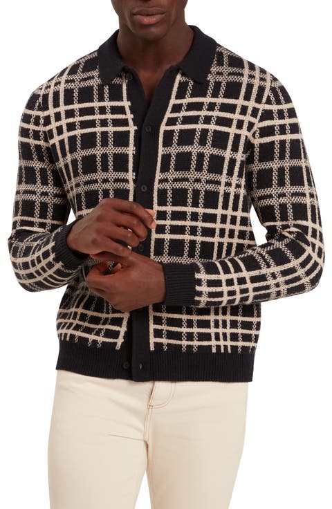 Jovien Plaid Jacquard Cardigan