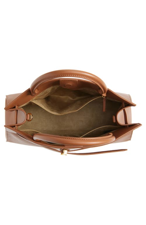 Veronica Beard Large Dash Leather Top Handle Bag