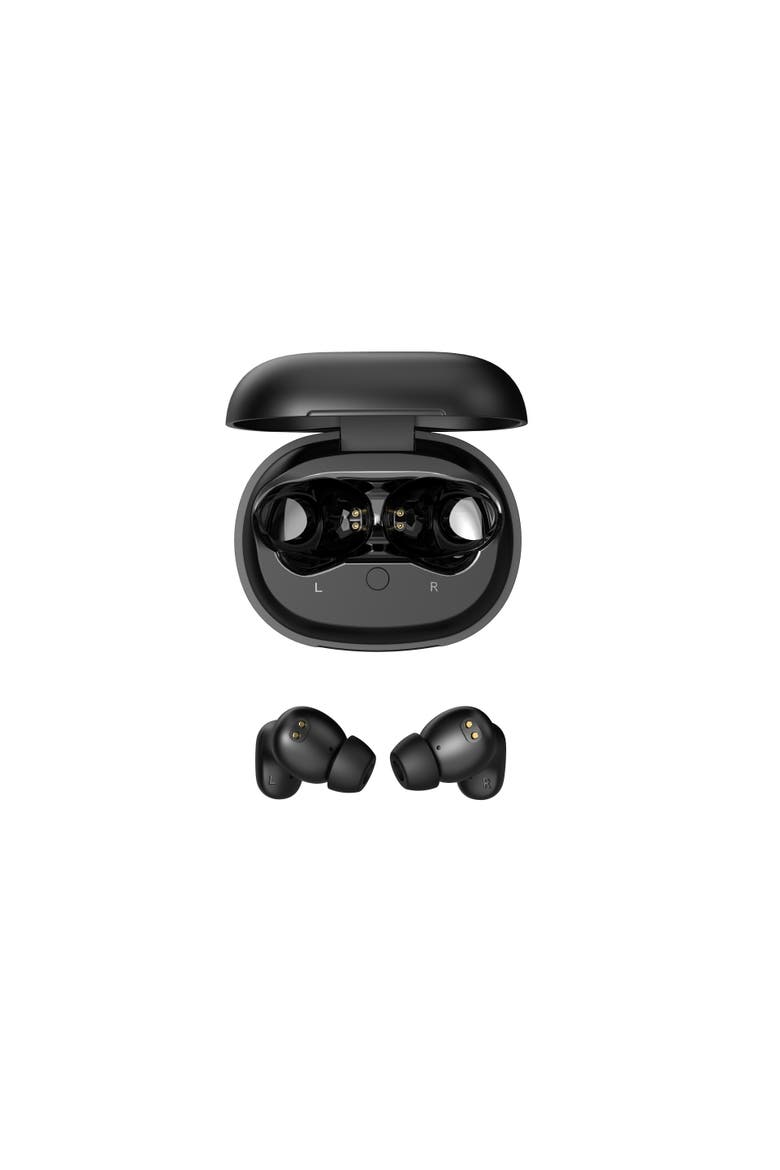 Power Earbuds Bluetooth 6.0, 55ms Latency, 5H Playback, 500mAh Case, ANC, USB-C Charging, Touch Controls, Voice Assistant, Alternate, color, Black