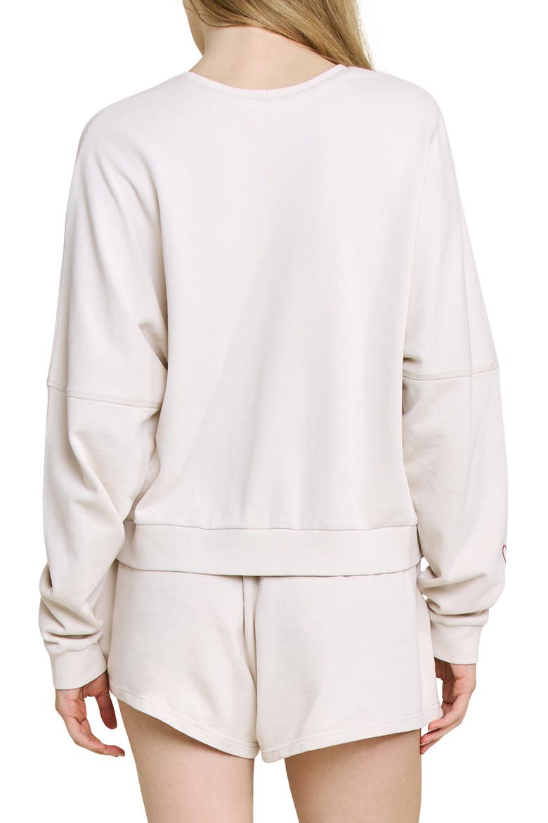 Weekend Club Short Pajamas, Alternate, color, PUTTY