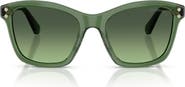 Swarovski 54mm Gradient Square Sunglasses