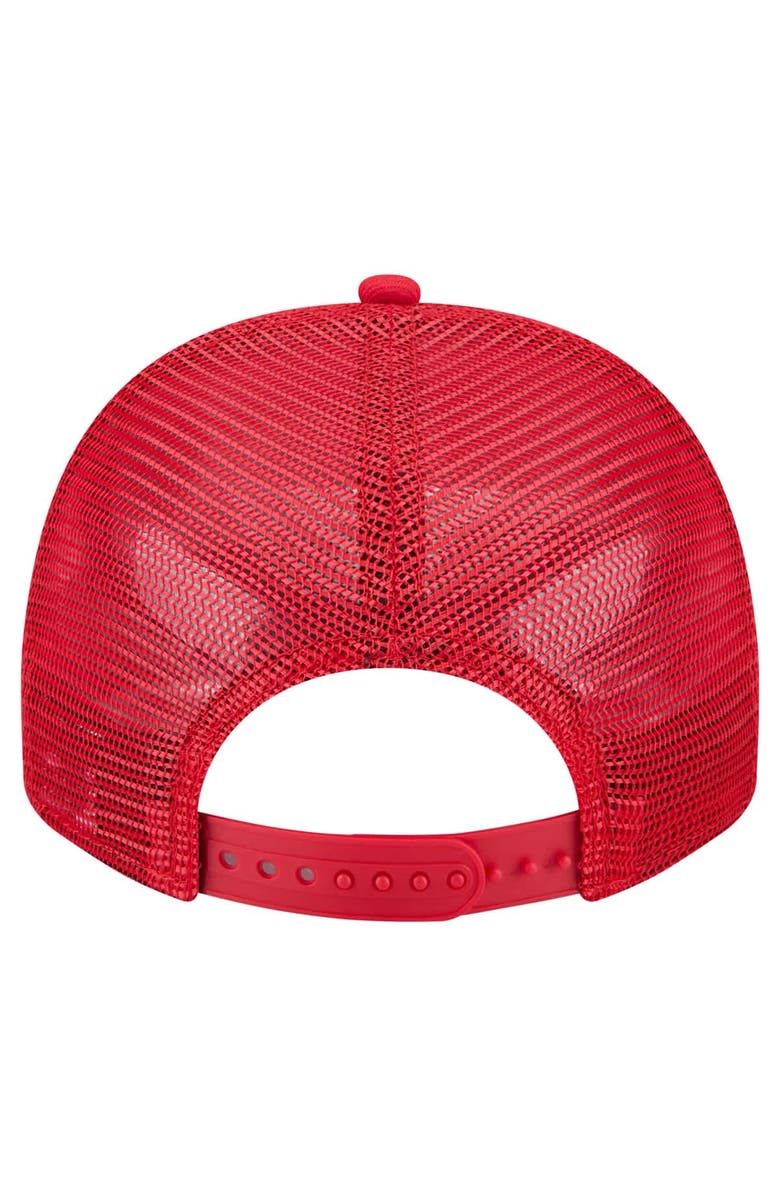 New Era Men's New Era Red Kansas City Chiefs Vintage Team Rope A-Frame Trucker 9FIFTY Snapback Hat, Alternate, color, 