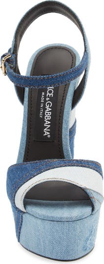 【関税送料込】DOLCE&GABBANA Keira Patchwork Platform Sandal Dolce&Gabbana Keira Patchwork Platform Sandal (Women