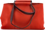 Pre-Owned Hermes Cabag Elan Toile and Leather 39