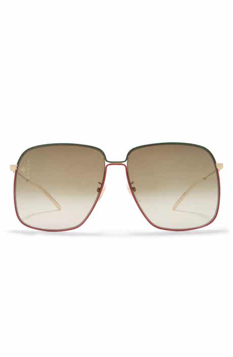 Gucci 61mm Square Sunglasses