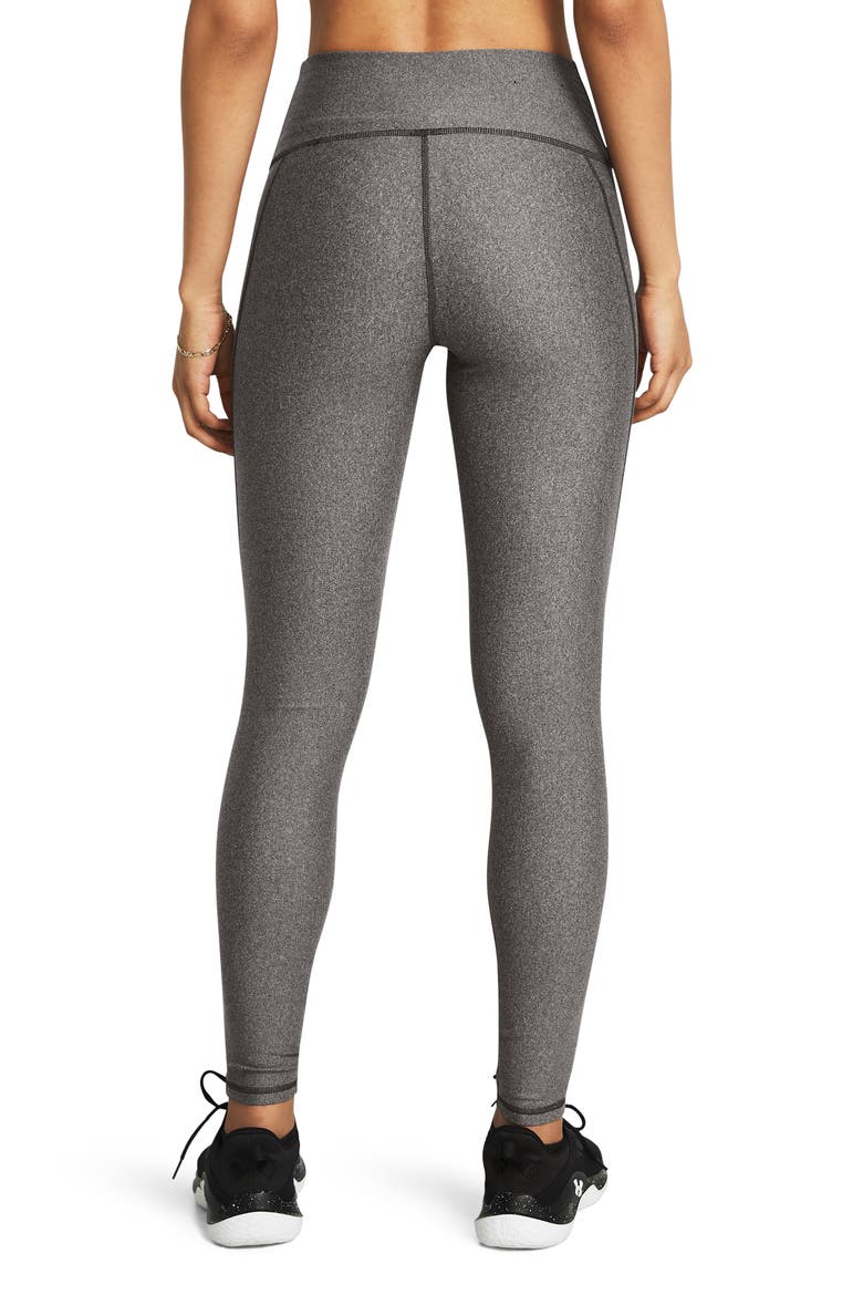 HeatGear High Waist Pocket Leggings, Alternate, color, GRY