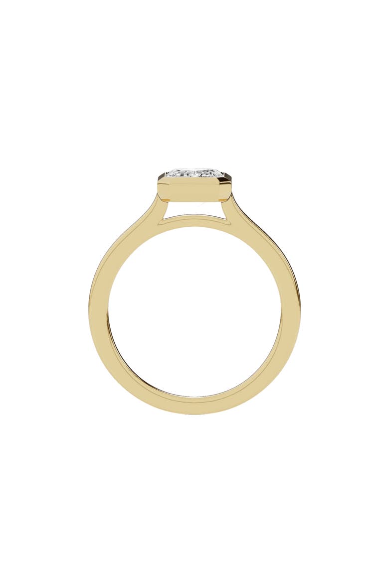 18K Gold Emerald Cut Lab Created Diamond Solitaire Ring - 2.0 ctw (Nordstrom Exclusive), Alternate, color, 18K YELLOW GOLD