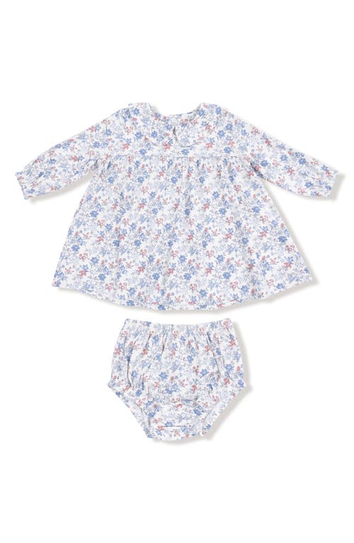 Angel Dear Country Kid Floral Long Sleeve Dress & Bloomers Set In Multi