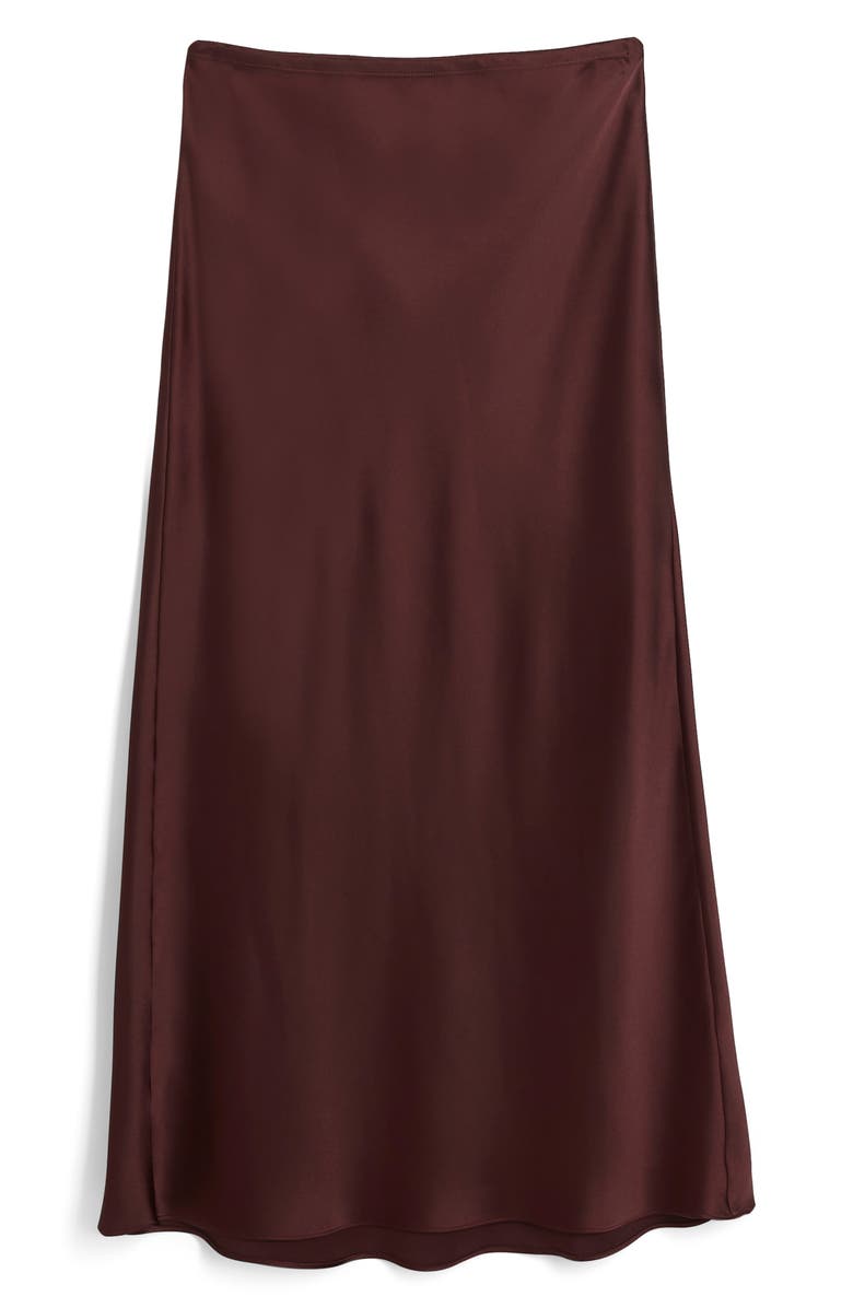 River Island Easy Bias Cut Satin Maxi Skirt, Alternate, color,