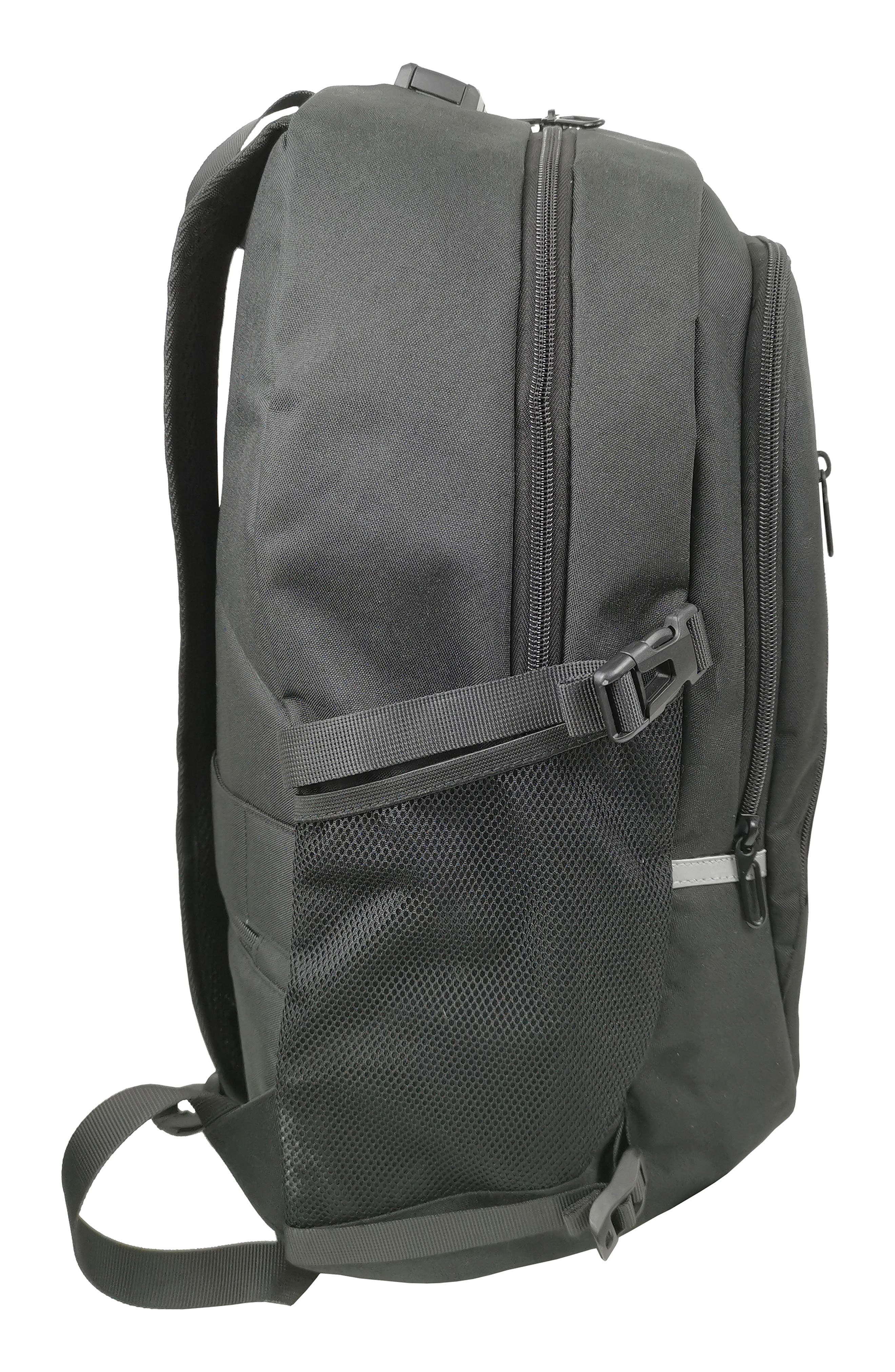 USB Anti Theft Backpack, Alternate, color, BLACK