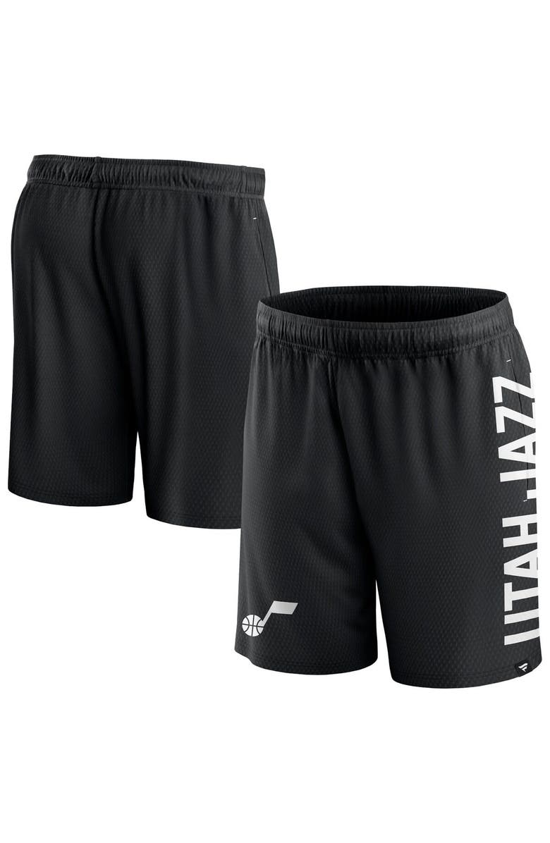 FANATICS Men's Fanatics Branded Black Utah Jazz Post Up Mesh Shorts, Main, color, Black