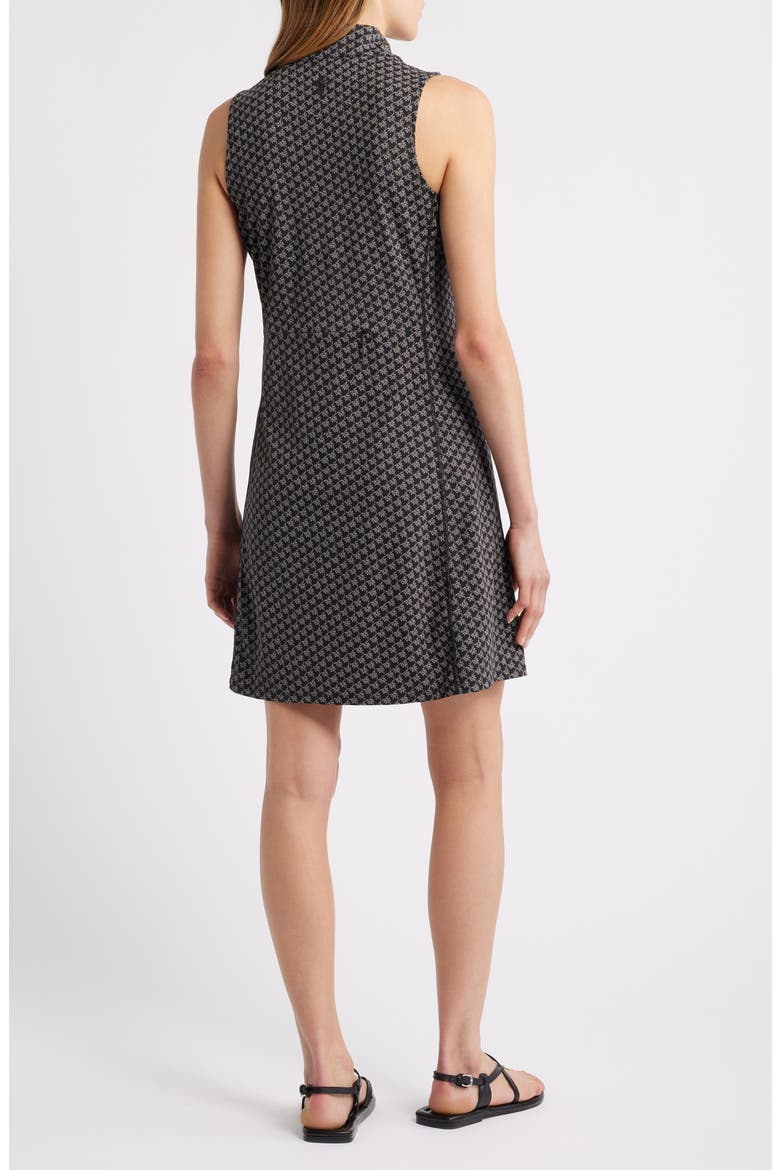 Abby Puerto Palms Sleeveless Dress, Alternate, color, BLACK