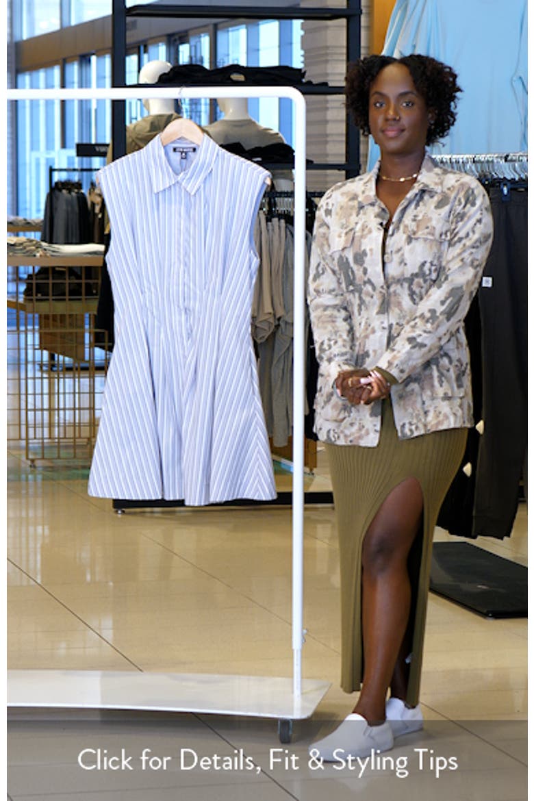 Maisha Stripe Poplin Mini Shirtdress video