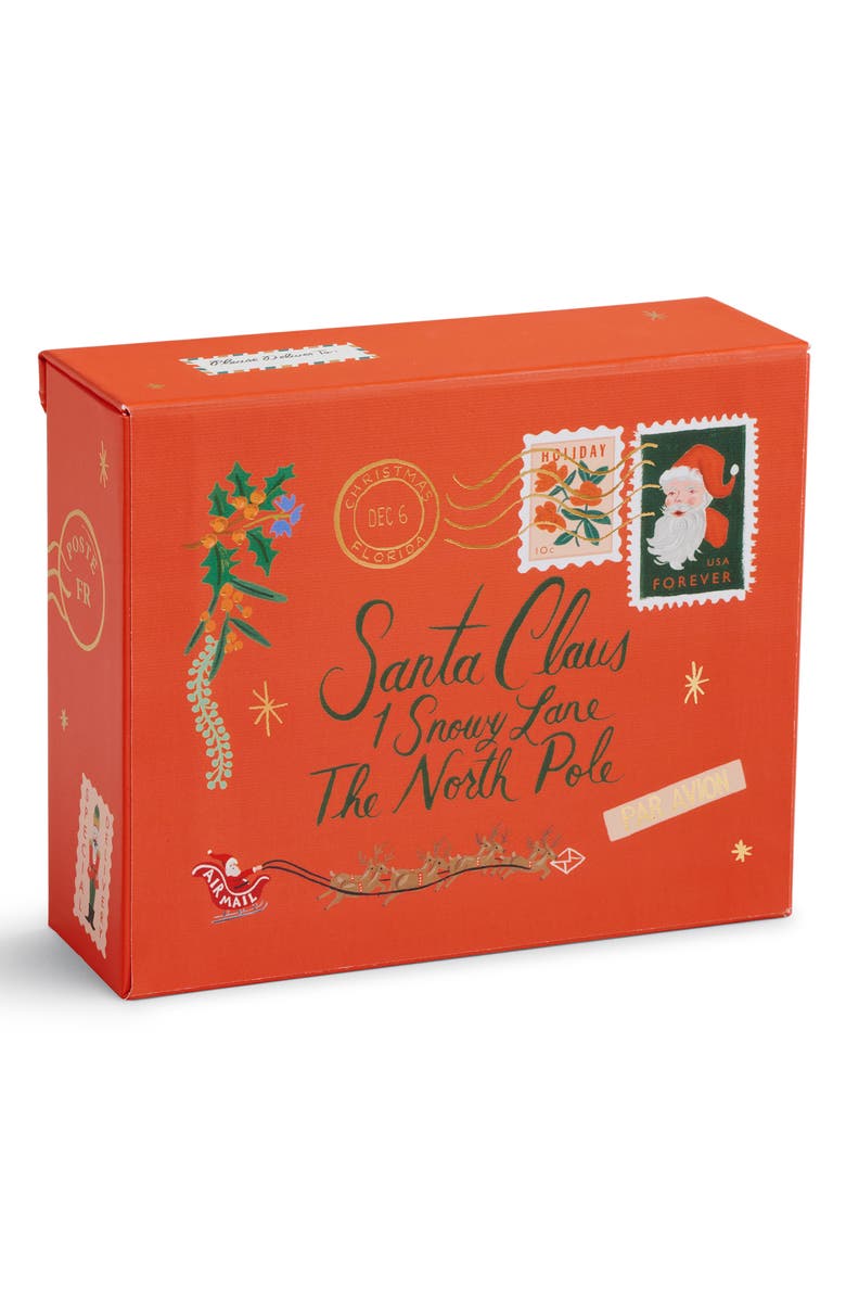 Rifle Paper Co. Box Set of 16 Letters to Santa Greeting Cards, Alternate, color, Red