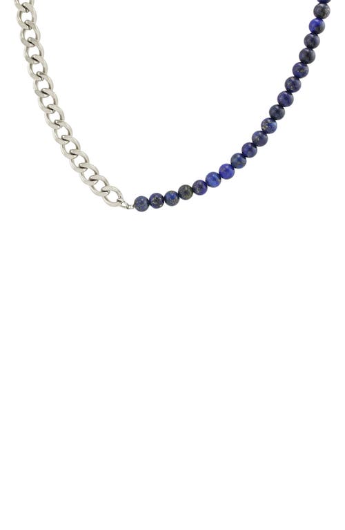 Rebl Gender Inclusive Half Cuban Half Beaded Chain Necklace
