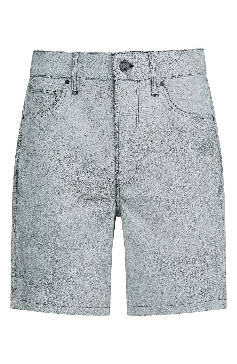 Hudson Jeans Clint Leather Five Pocket Shorts, Alternate, color, Cracked White
