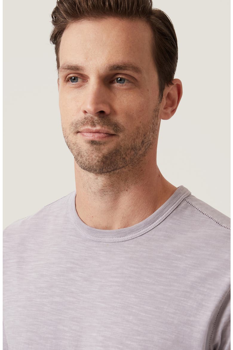 Crewneck Slub Cotton T-Shirt, Alternate, color, LILAC DUST