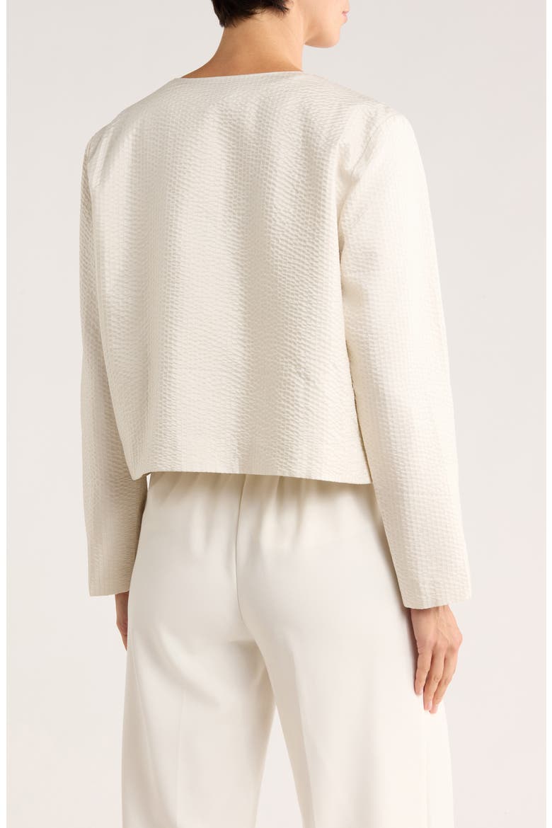 Silk Crop Jacket, Alternate, color, BONE