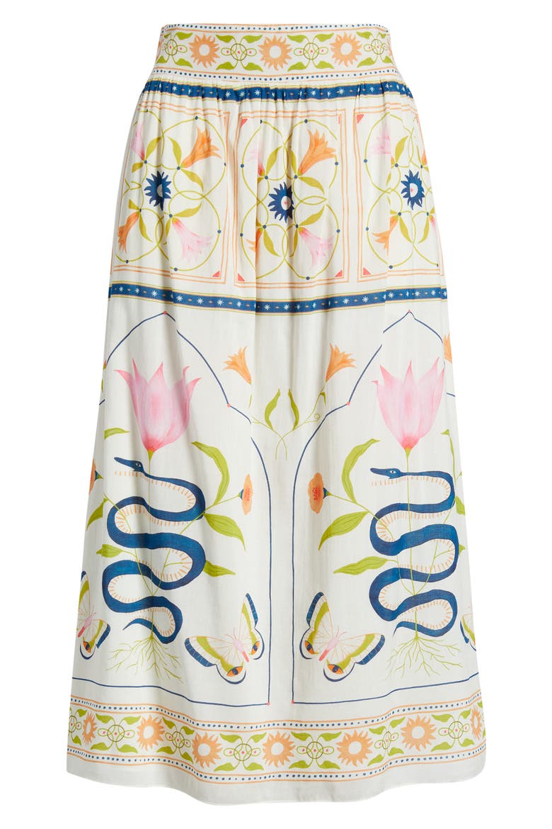 Elliott Print Midi Skirt, Alternate, color, MONTECITO PRINT