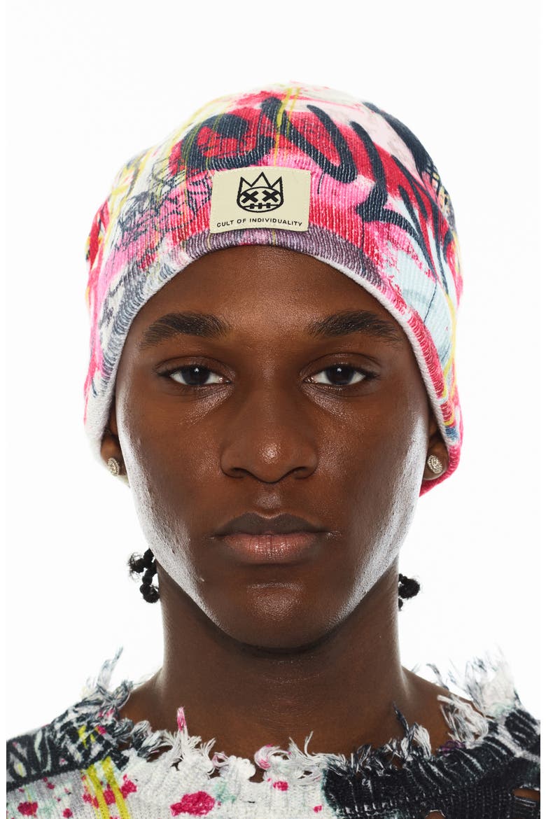 Graphic Beanie, Main, color, GRAFFITI