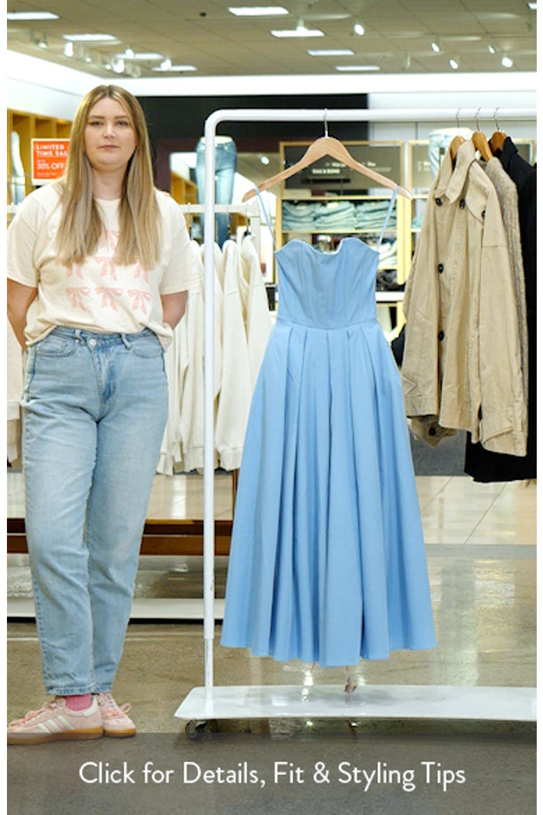 Audrey Strapless Fit & Flare Dress video