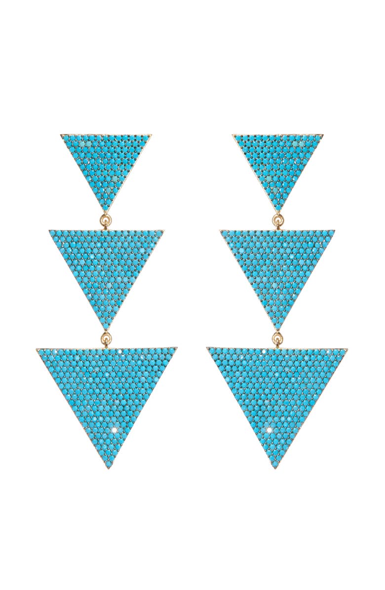 NICKHO REY Megan Earrings, Main, color, Turquoise/Gold