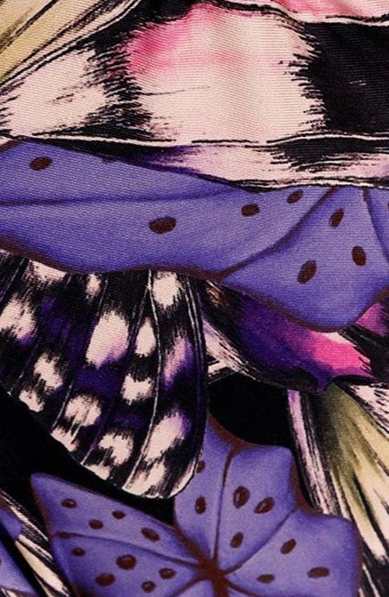 Agua Bendita Conga Mbar Cutout One-Piece Swimsuit, Alternate, color, Purple