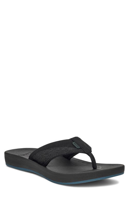 Sanuk Cosmic Seas Water Friendly Flip Flop In Gray