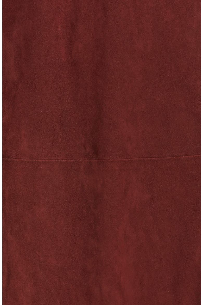 Rebecca Minkoff 'Amis' Suede Trench Coat, Alternate, color, WINE