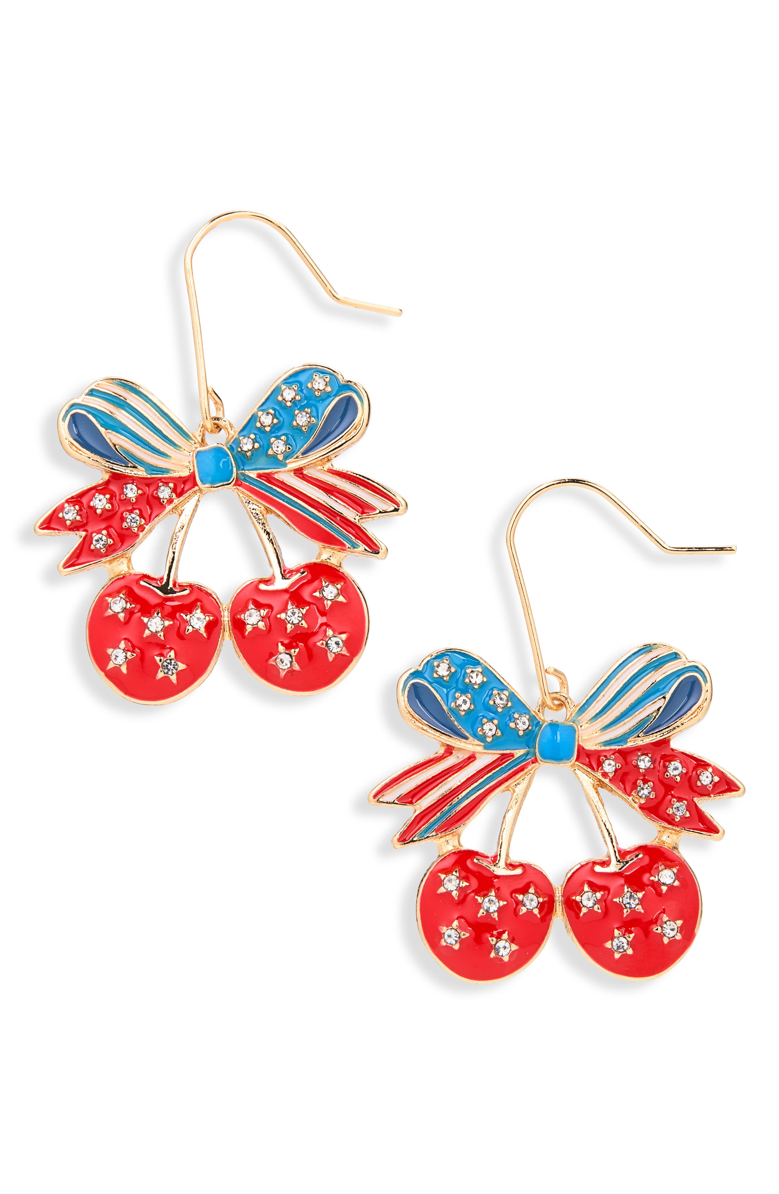 Leith Americana Cherry Drop Earrings