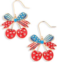 Leith Americana Cherry Drop Earrings