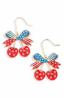 Leith Americana Cherry Drop Earrings