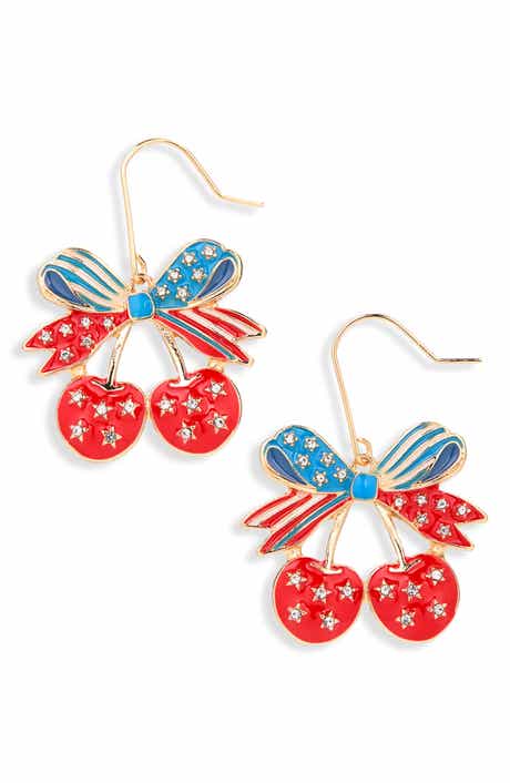 Leith Americana Cherry Drop Earrings