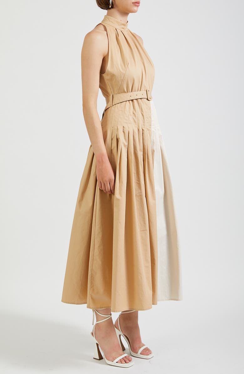 En Saison Clara Colorblock Sleeveless Cotton Dress, Alternate, color,