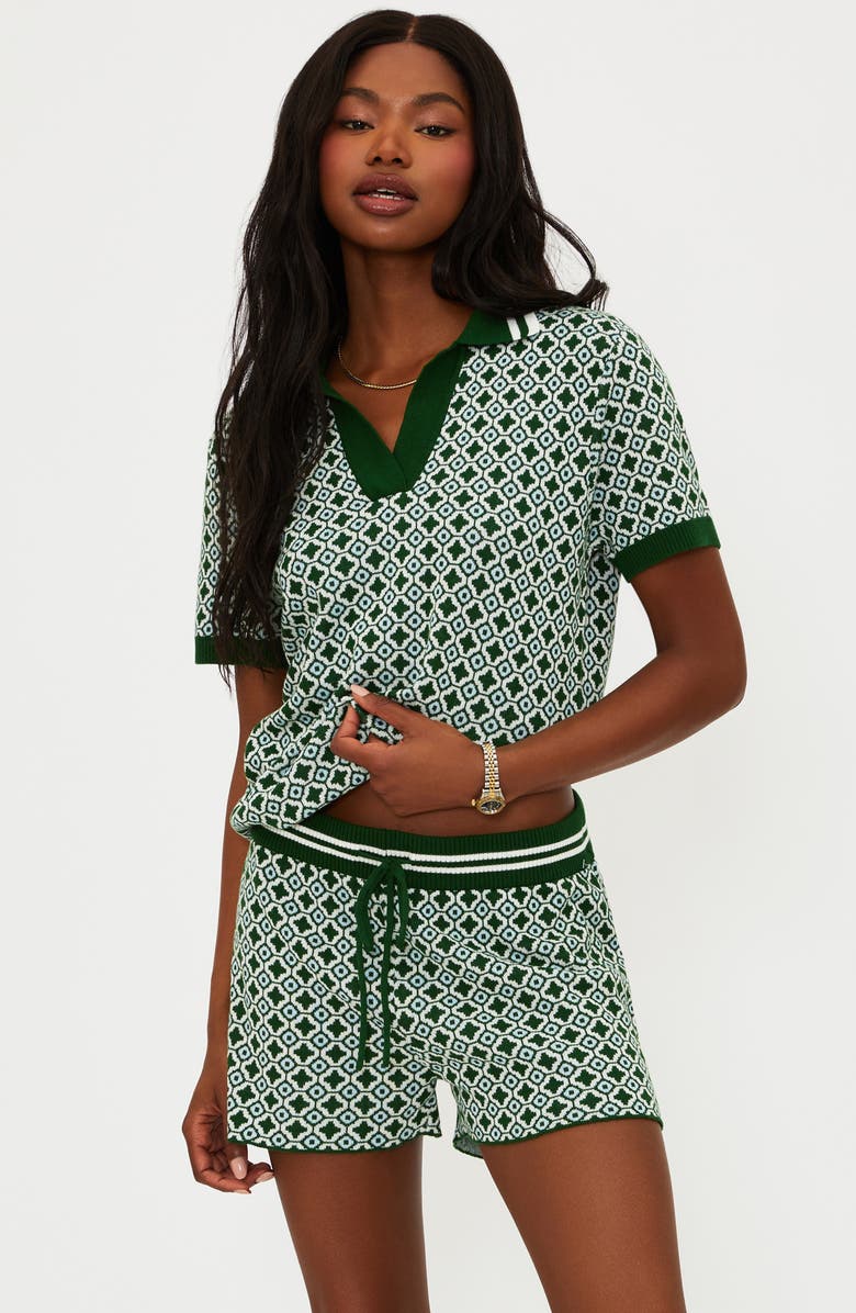 Beach Riot Giana Polo Sweater, Alternate, color, Racquet Club Green