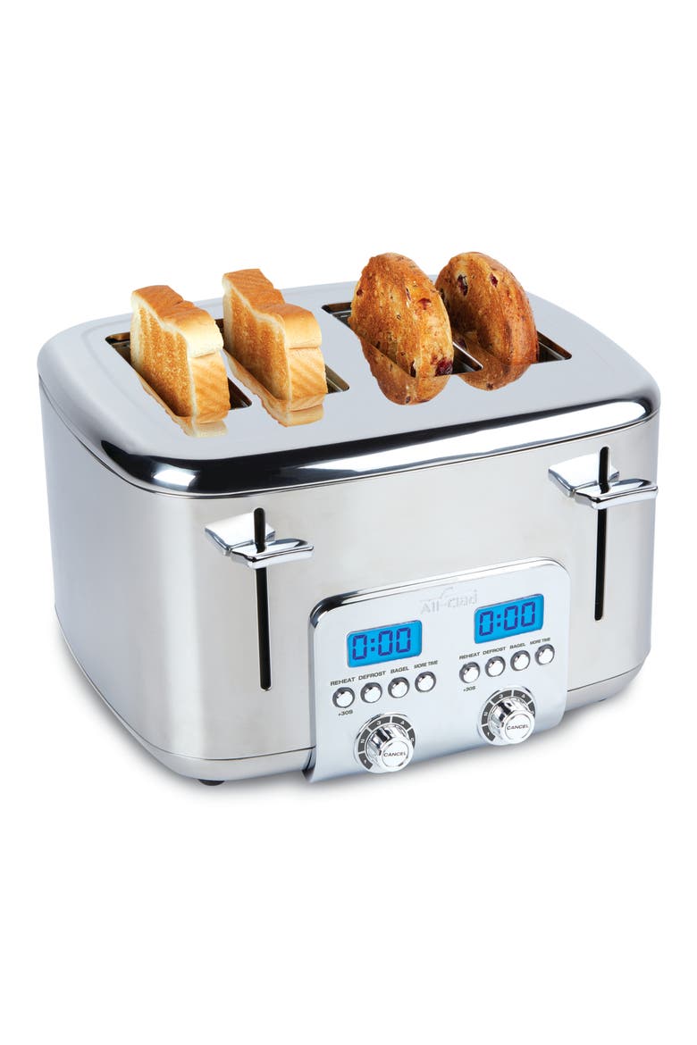 4-Slice Digital Toaster, Alternate, color, SILVER