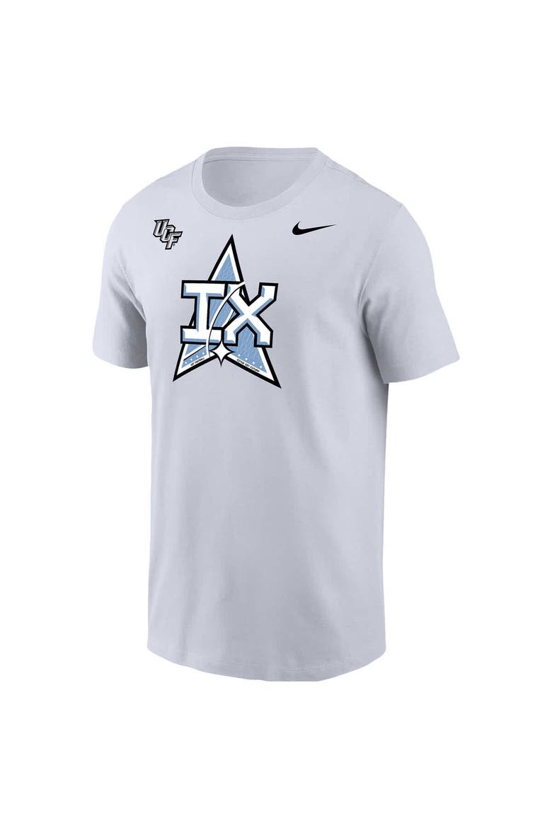 Men's Nike White UCF Knights 2025 Space Game Patch Core T-Shirt, Alternate, color, White