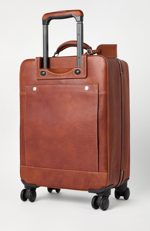Brunello Cucinelli Grained Calfskin Trolley Bag In Copper