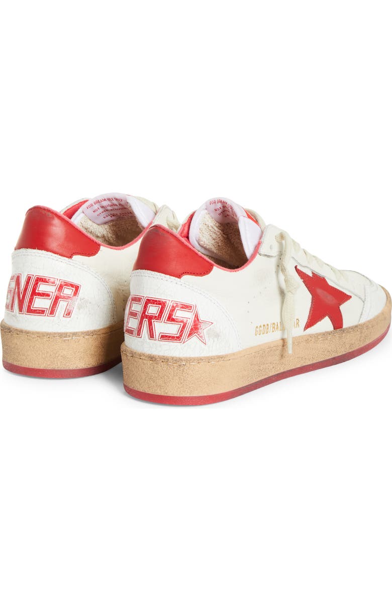 Golden Goose Ball Star Low Top Sneaker, Alternate, color, White/ Strawberry Red