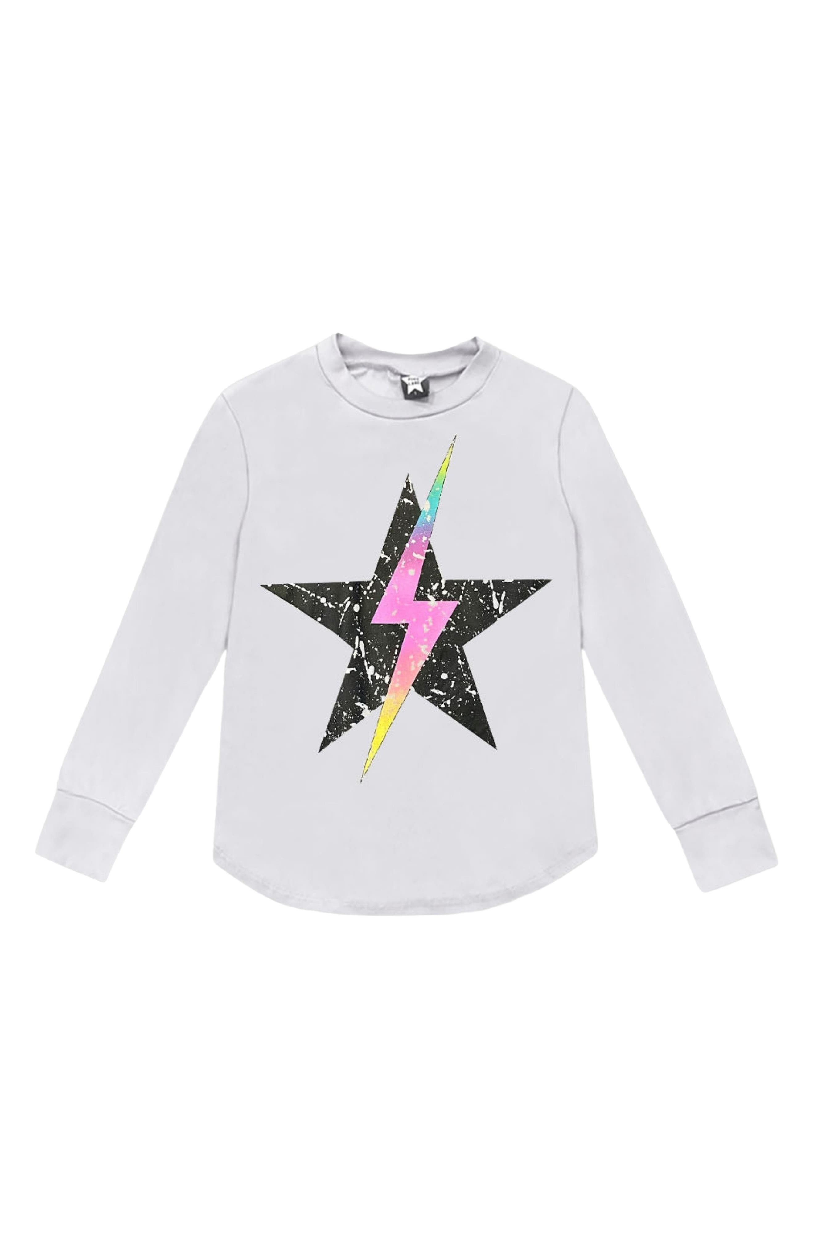 Kids' Peace Love Rainbow Graphic Long Sleeve Tee